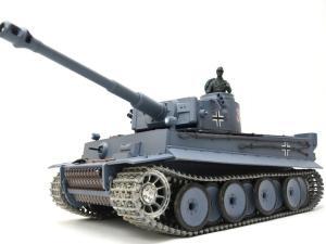 RC Panzer "German Tiger I" Heng Long 1:16 Mit Stahlgetriebe und Metallketten -2,4Ghz Fernsteuerung- UPG-A V7.0-0