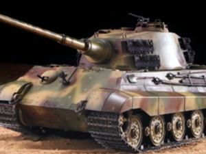 RC Panzer "Deutscher Königstiger - Henschelturm" 1:16 Heng Long mit Rauch und Sound , Stahlgetriebe + 2,4Ghz -V7.0 - Upg-0