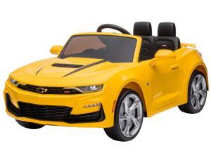 Elektro Kinderfahrzeug "Chevrolet Camaro" - lizenziert - 12V Akku, 2 Motoren- 2,4Ghz Fernsteuerung, MP3, Ledersitz+EVA-0