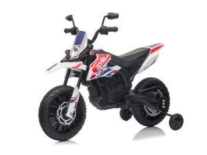 Elektro Kindermotorrad "Aprilia RX" - Lizenziert - 12V - 2 Motoren - MP3 + Leder + EVA -0
