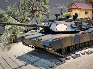 RC Panzer "M1A2 Abrams" 1:16 Heng Long -Rauch&Sound, Stahlgetriebe, Metallketten, 2,4Ghz V7.0 - Upg-A-0