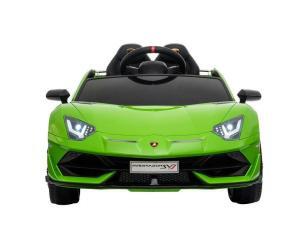 Kinderfahrzeug - Elektro Auto "Lamborghini Aventador SVJ" - lizenziert - 12V7AH, 2 Motoren- 2,4Ghz Fernsteuerung, MP3, Ledersitz+EVA+Lackiert-0