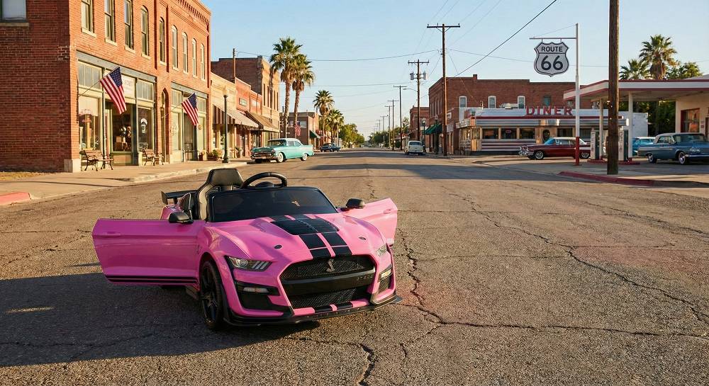 Elektro Kinderauto Lizenziert - Mustang GT500 Shelby Cobra mit Ledersitz und EVA Reifen 9 Elektro Kinderauto Lizenziert - Mustang GT500 Shelby Cobra mit Ledersitz und EVA Reifen – Bild 9