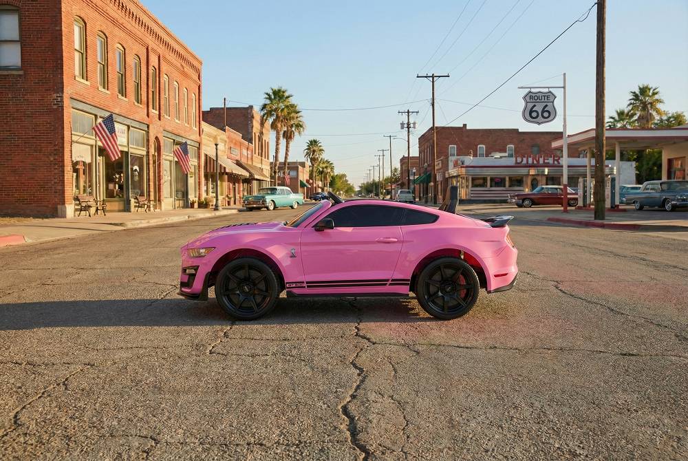 Elektro Kinderauto Lizenziert - Mustang GT500 Shelby Cobra mit Ledersitz und EVA Reifen 12 Elektro Kinderauto Lizenziert - Mustang GT500 Shelby Cobra mit Ledersitz und EVA Reifen – Bild 12