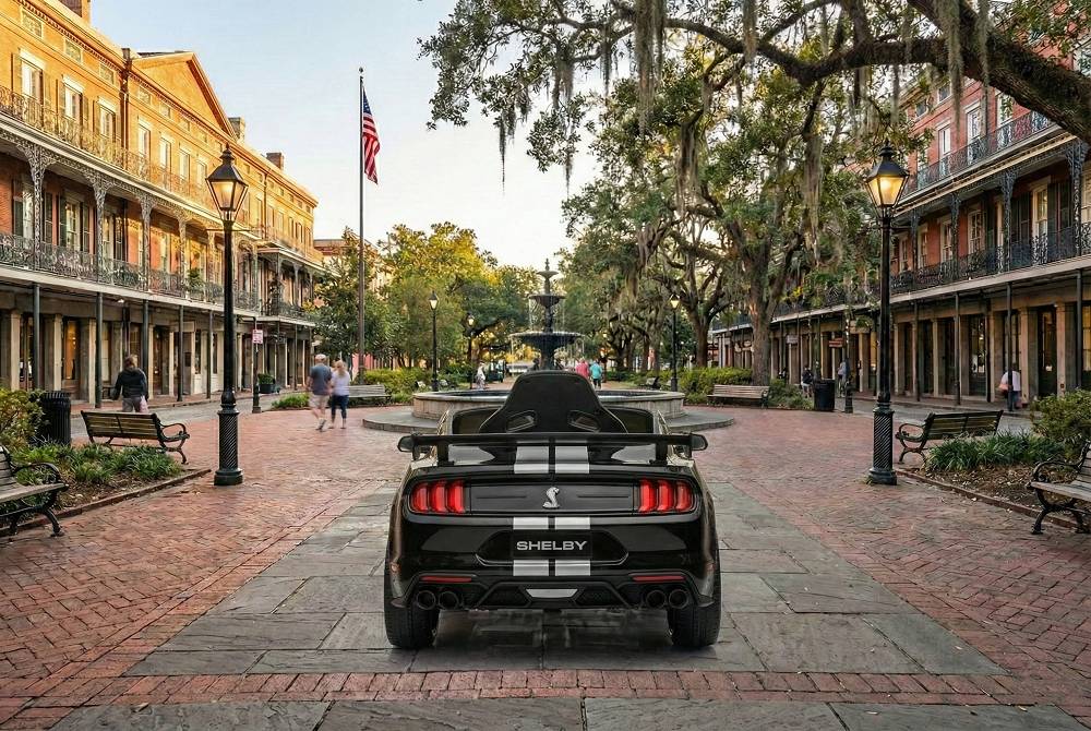 Elektro Kinderauto Lizenziert - Mustang GT500 Shelby Cobra mit Ledersitz und EVA Reifen 11 Elektro Kinderauto Lizenziert - Mustang GT500 Shelby Cobra mit Ledersitz und EVA Reifen – Bild 11