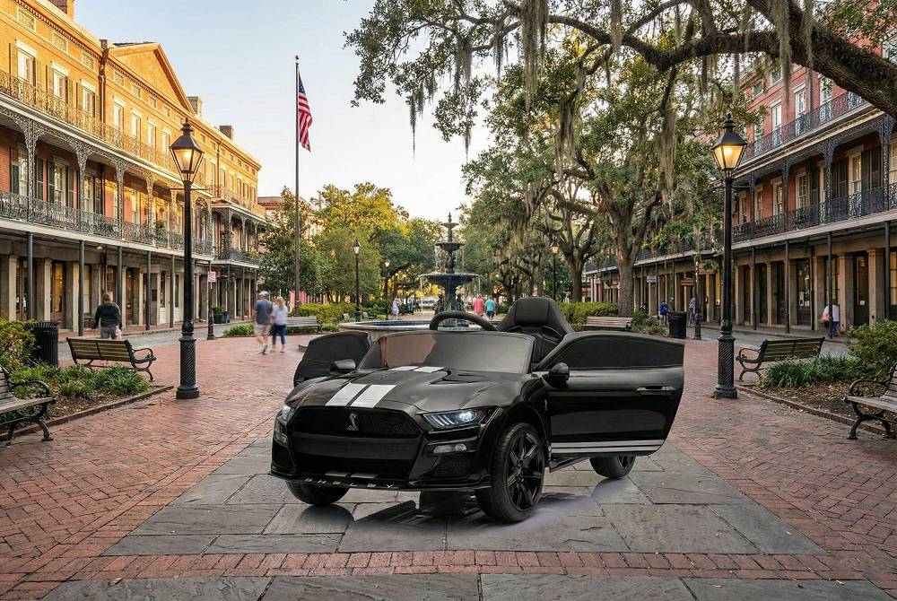 Elektro Kinderauto Lizenziert - Mustang GT500 Shelby Cobra mit Ledersitz und EVA Reifen 5 Elektro Kinderauto Lizenziert - Mustang GT500 Shelby Cobra mit Ledersitz und EVA Reifen – Bild 5