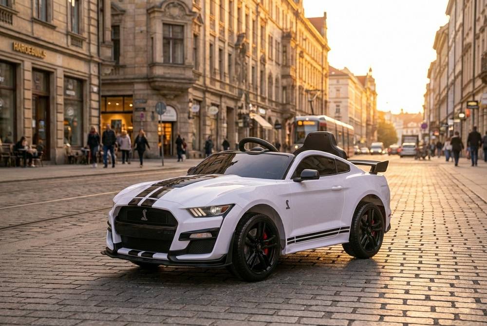 Elektro Kinderauto Lizenziert - Mustang GT500 Shelby Cobra mit Ledersitz und EVA Reifen 13 Elektro Kinderauto Lizenziert - Mustang GT500 Shelby Cobra mit Ledersitz und EVA Reifen – Bild 13