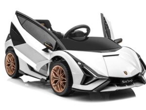 Elektro Kinderauto "Lamborghini Sian" - lizenziert - 12V Akku, 2 Motoren- 2,4Ghz Fernsteuerung, MP3, Ledersitz+EVA