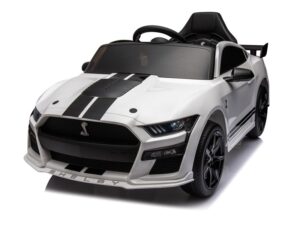 Elektro Kinderauto Lizenziert - Mustang GT500 Shelby Cobra mit Ledersitz und EVA Reifen