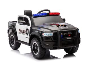 Elektro Kinderauto Polizei Dodge RAM 1500 RHO Mit Lederitz und EVA Reifen