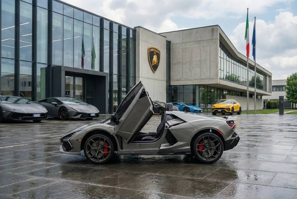 Lamborghini Revuelto – lizenziertes Elektroauto mit 24V-Antrieb, 2-Sitzer - 2.4G+EVA+Ledersitz 4 Lamborghini Revuelto – lizenziertes Elektroauto mit 24V-Antrieb, 2-Sitzer - 2.4G+EVA+Ledersitz – Bild 4