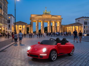 Elektro Kinderauto "Porsche Ruf" - lizenziert - 24V8A - Brushless - 2 Sitzer- 2,4Ghz + MP3 + Leder + EVA