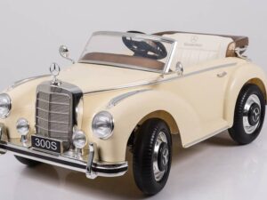 Elektro Kinderfahrzeug - Kinderauto "Mercedes 300S" Oldtimer - lizenziert - 12V7AH -  2,4Ghz, MP3, Ledersitz+EVA
