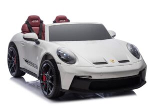 Kinderfahrzeug - Elektro Auto "Porsche 911" - Lizenziert - 24V10A Akku, Leise Motoren, 2,4Ghz Fernsteuerung, MP3+Ledersitz+EVA
